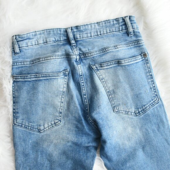 DIVIDED H&M Skinny Moto Jeans Size 28 - Picture 6 of 7
